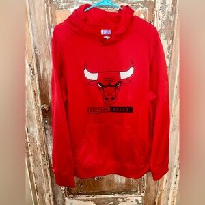 Chicago Bulls Men’s Hoodie Red Pullover Size L – NBA Licensed Sweatshirt